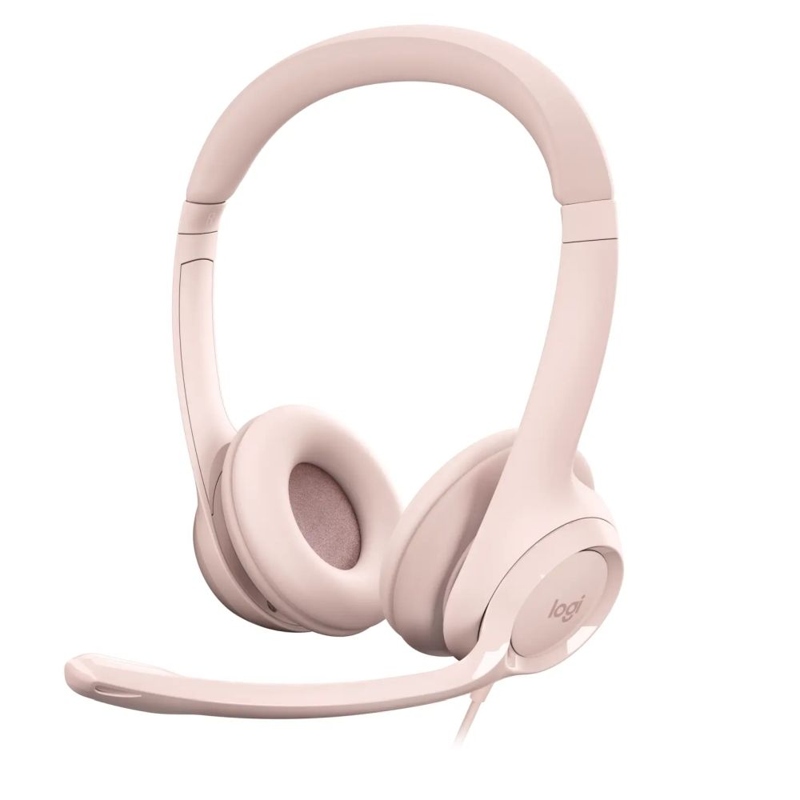 LOGITECH Headset Wired H390 – USB Type A – Rose