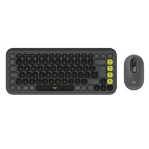 LOGITECH Keyboard/Mouse Wireless POP Icon Combo Graphite