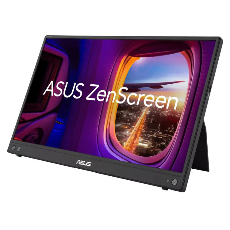 ASUS Monitor ZenScreen MB16AHV 15.6” FHD 5ms IPS, Portable USB Monitor, USB-C, HDMI, 3YearsW