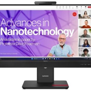 LENOVO Monitor ThinkVision T24-4v 23.8” FHD IPS, HDMi, Display Port,USB-C,VGA, Height adjustable,Camera,Speakers, 3YearsW