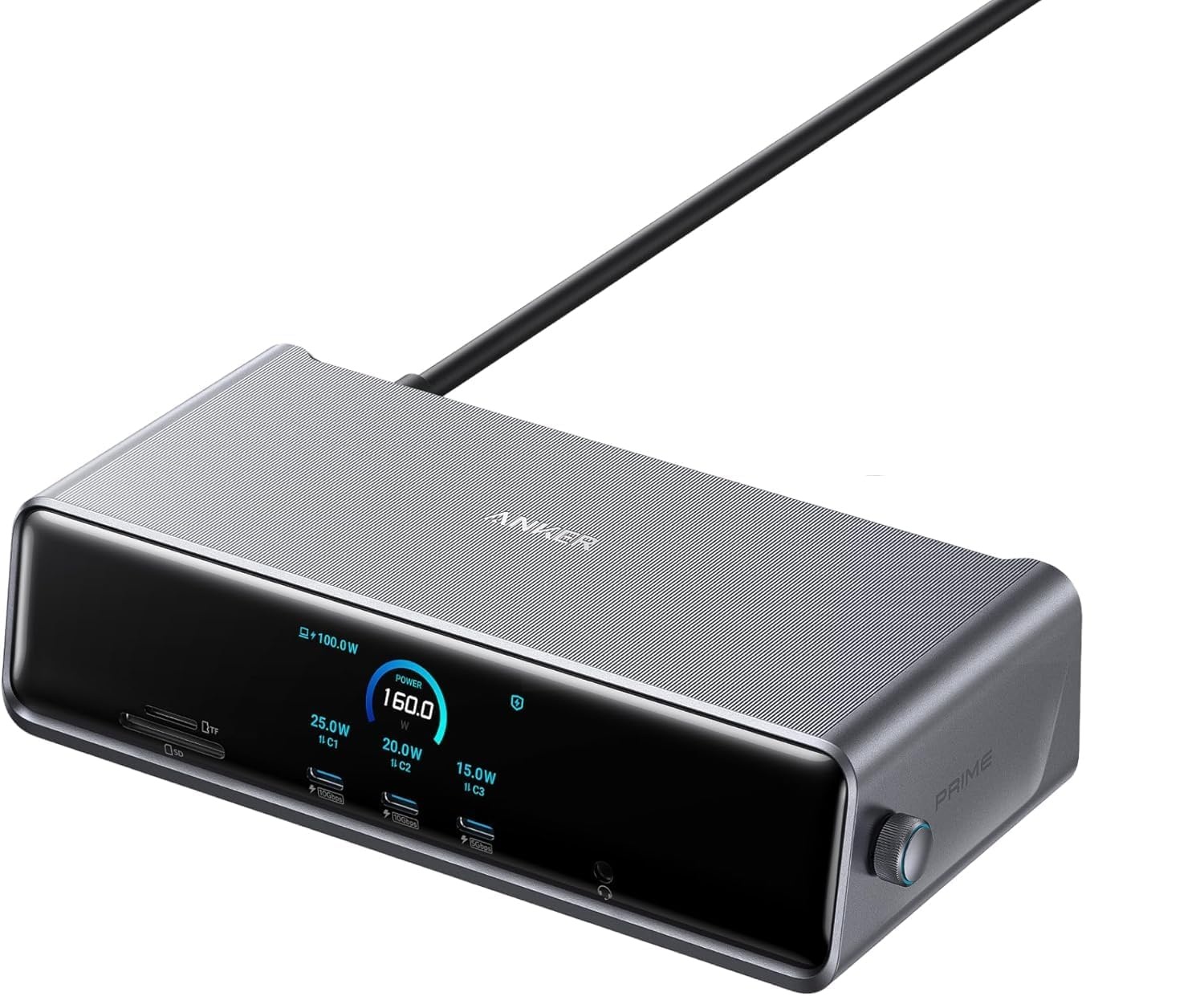 Anker Docking Station Prime 14 in 1, USB-C,Triple 4K@60Hz, 2 HDMI+1 DP, 140W Max Power, Smart Display