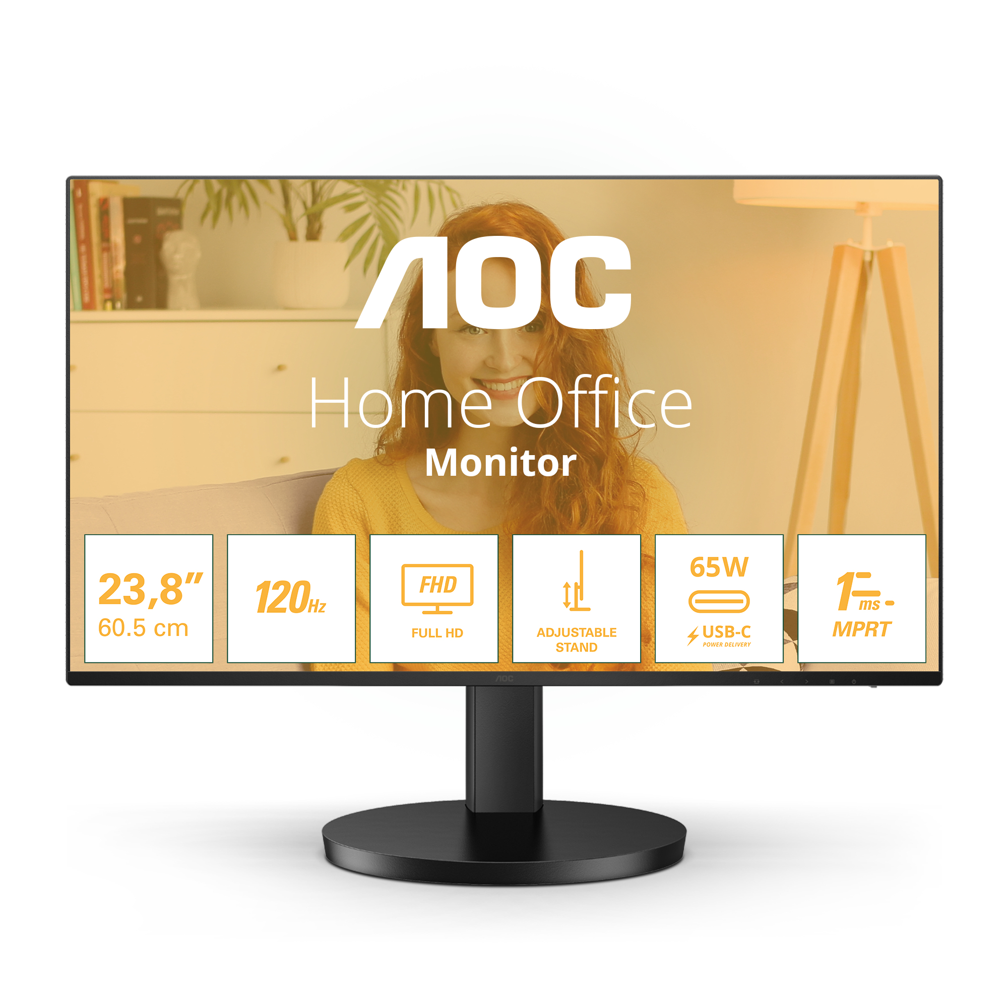 AOC 27B3CF2 IPS FHD USB-C Ergonomic Monitor 27” with speakers (AOC27B3CF2)