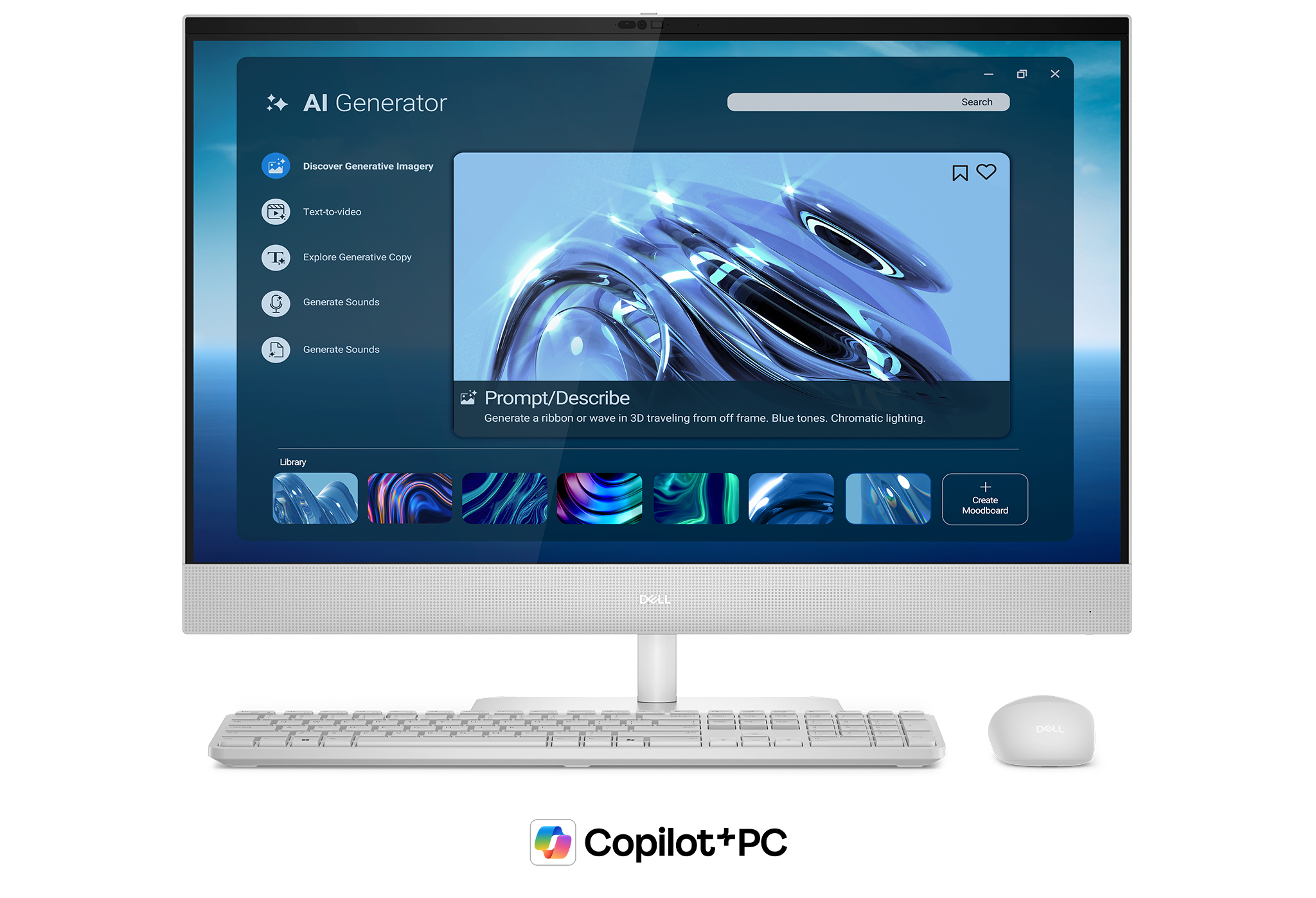 DELL 27 AIO EC27260 27” FHD/U5-322/16GB/512GB SSD/Intel Graphics/WiFi/Win 11 Pro/3Y ProSupport/Light Ash
